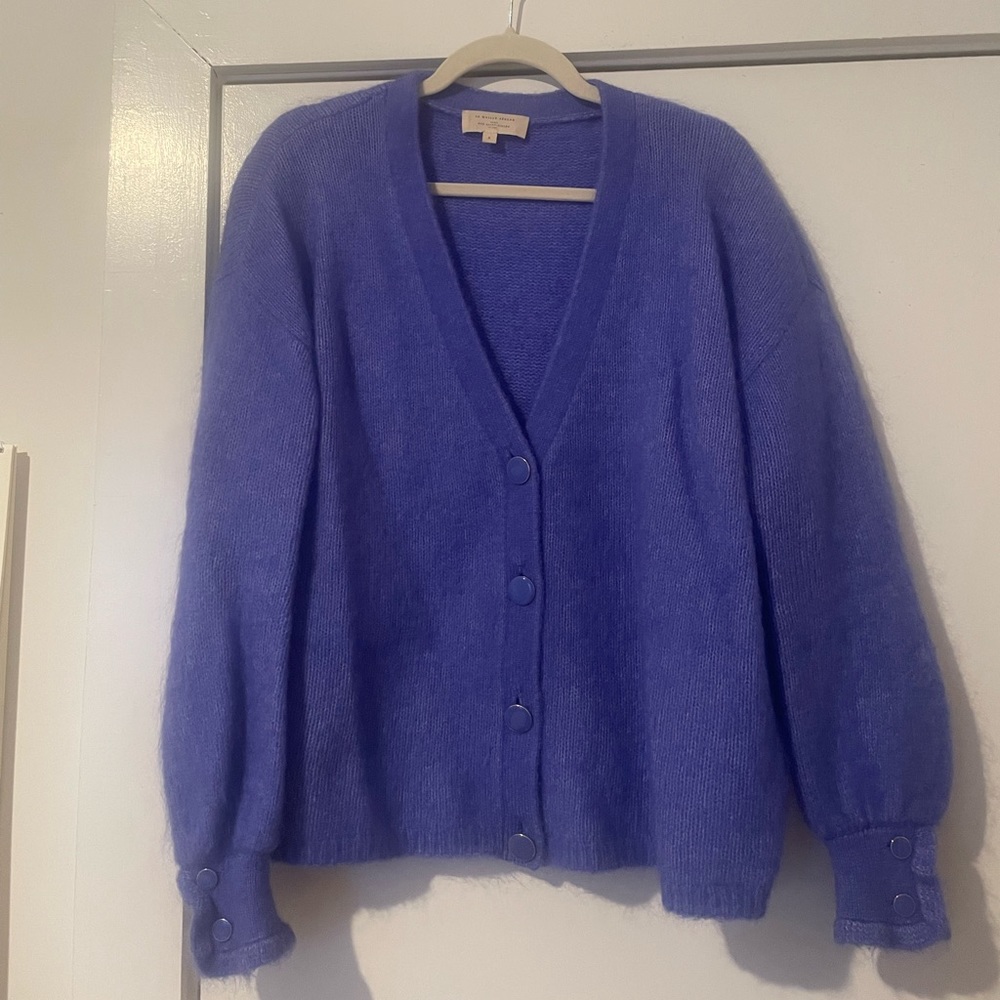 Sezane Purple/Periwinkle Cardigan Sweater